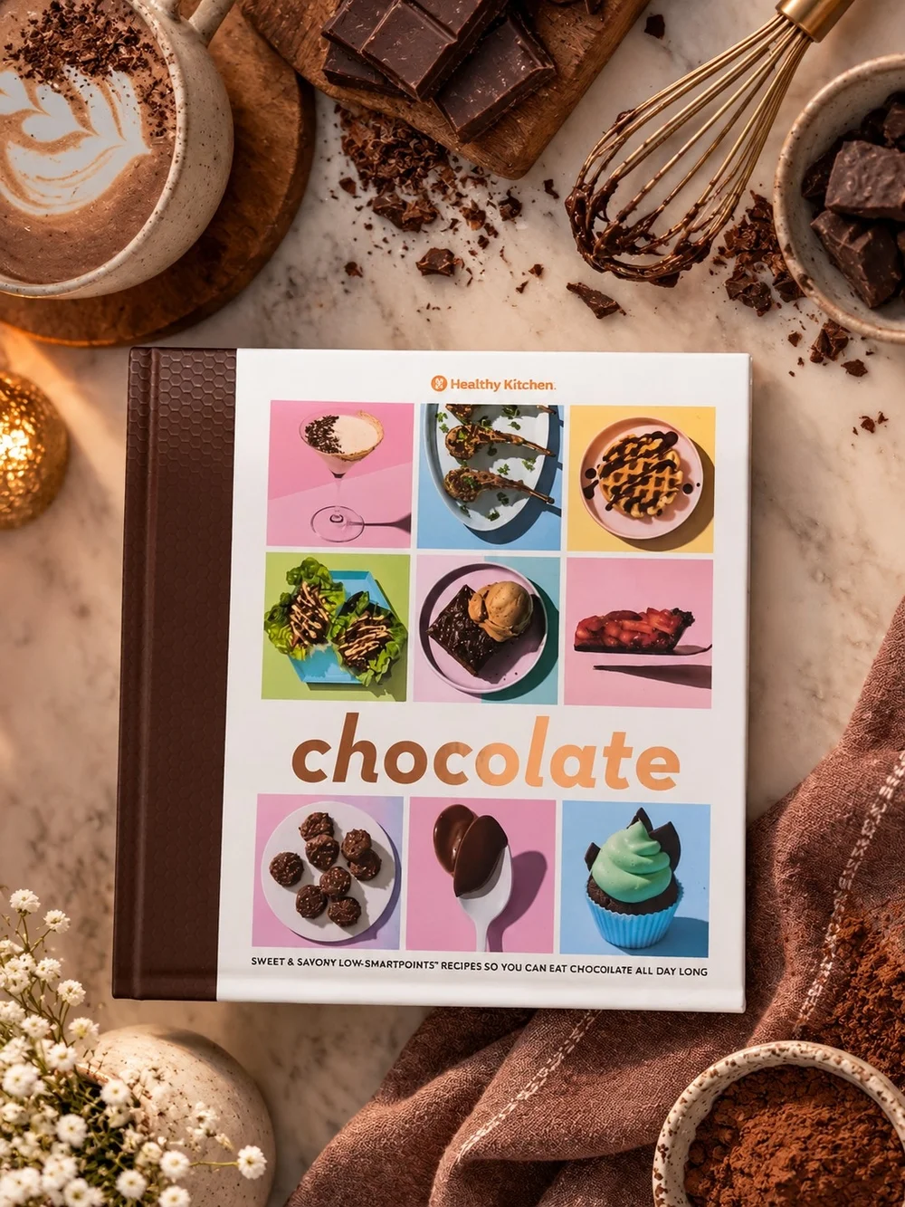 Chocolate is a fun cookbook filled with sweet and savory low-SmartPoints recipes